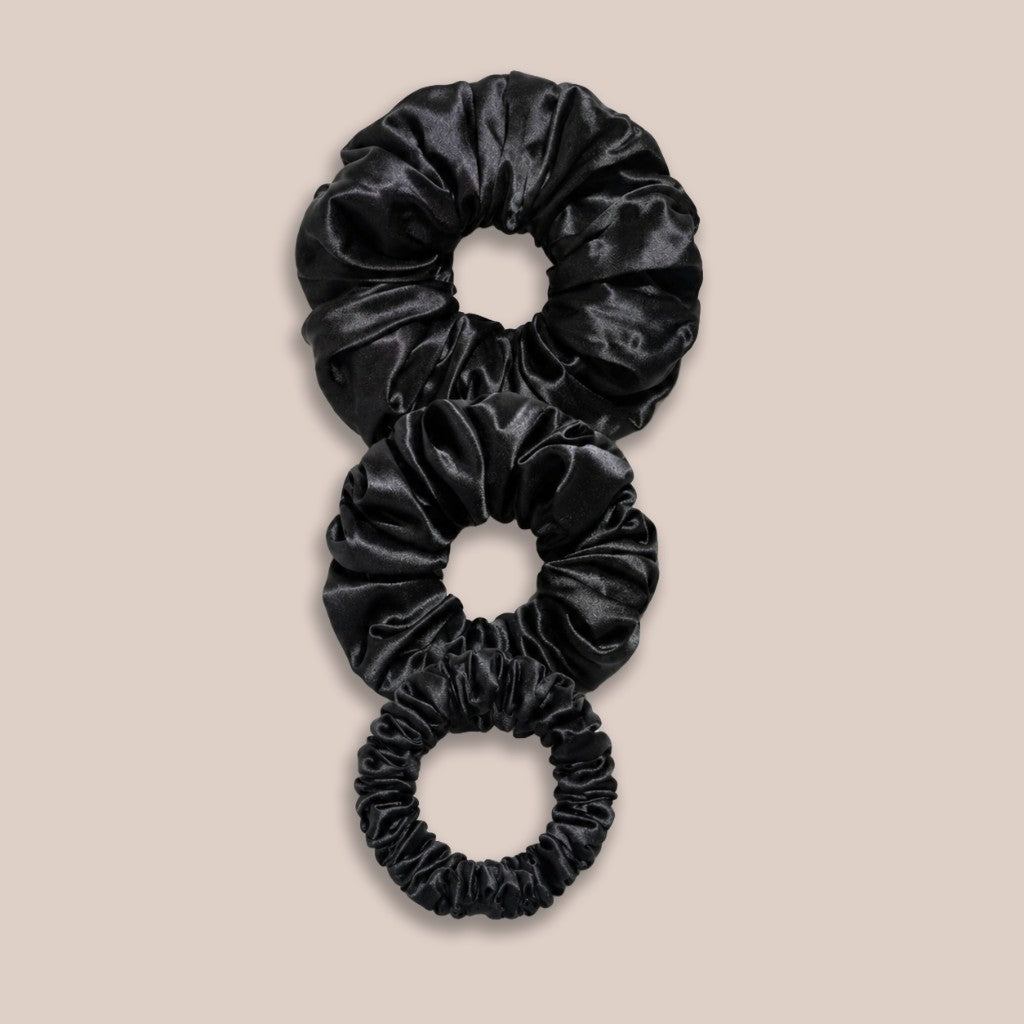 The Overnight Scrunchie silk satin styles